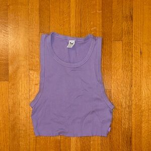 FREE with purchase TNA Purple Ribbed High Neck Women's Tank Top